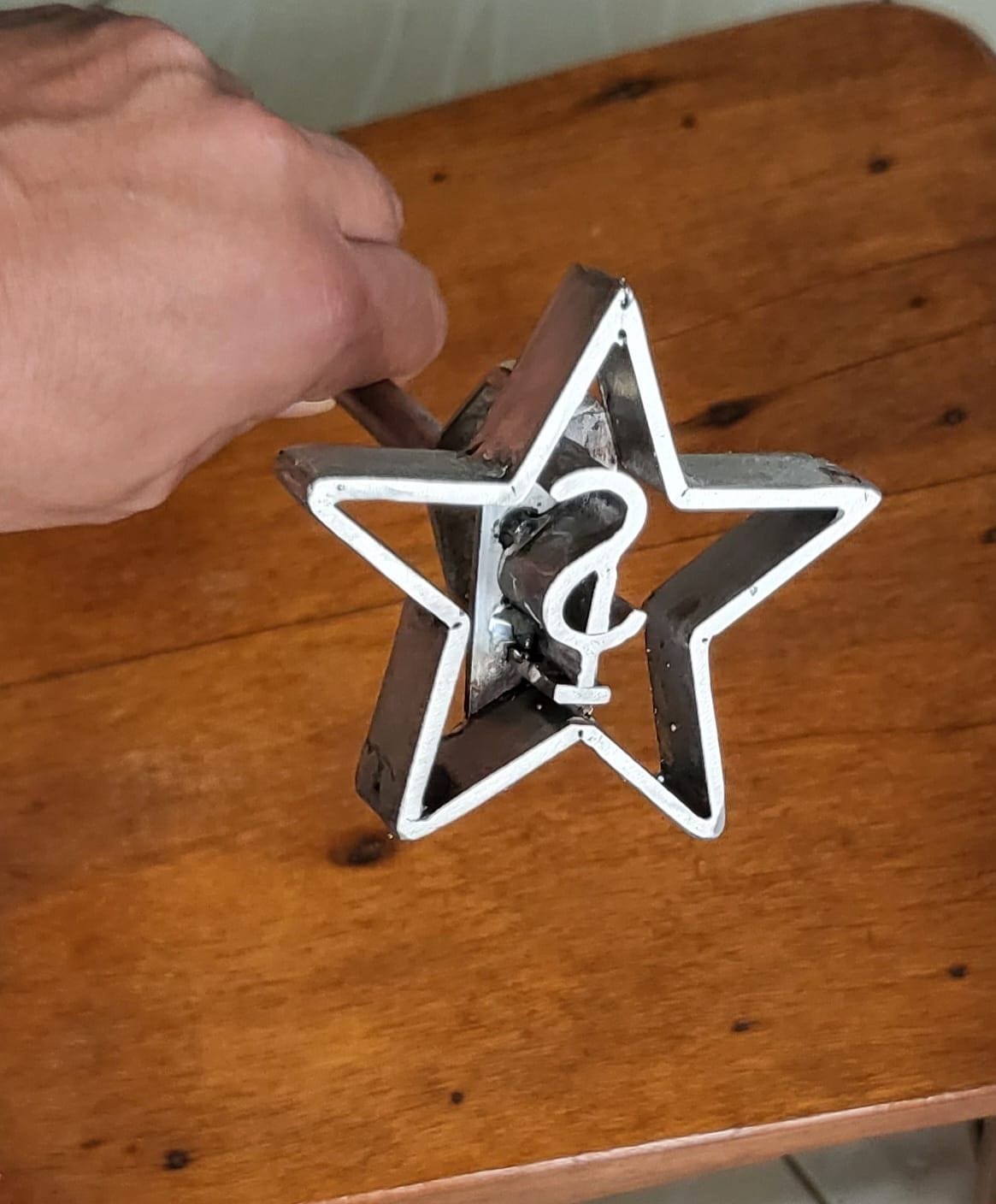 Marca de gado personalizada em aço inoxidável — Marca Forte